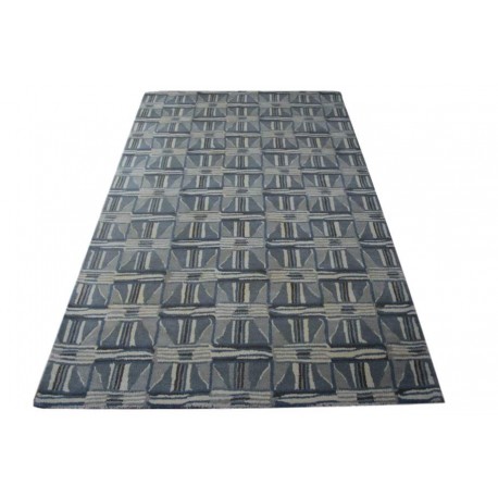 100% wełna nowoczesny dywan abstrakcyjny 160x250cm indyjski beżowo szary