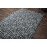 Wełna 100% dywan 160x240 ręcznie tkany abstrakcyjny INDIE szary
