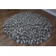 100% wełniany jedyny dywan Rocks wartościowy wełna filcowana okrągły 160x160cm