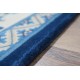 Dywan aubusson ręcznie tkany z Chin ok 70x140cm 100% wełna oryginalny kwiatowy tradycyjny niebiesko-beżowy