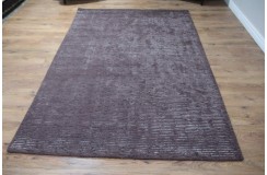 Wiskoza, wełniany dywan indyjski Vintage postarzany brązowy 160x230cm