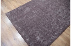 Wiskoza, wełniany dywan indyjski Vintage postarzany brązowy 160x230cm