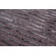 Brązowy postarzany dywan Vintage tafting 160x240cm wiskoza wełna Indie ręcznie tkany w pasy