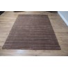 Wełna 100% dywan z Indii 160x230cm ręcznie tkany brązowy w pasy