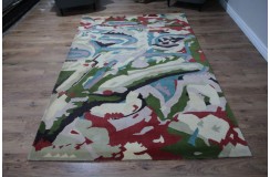 Wełna 100% dywan 160x250cm ręcznie tkany abstrakcyjny INDIE kolorowy