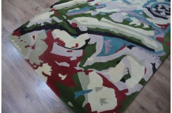 Wełna 100% dywan 160x250cm ręcznie tkany abstrakcyjny INDIE kolorowy