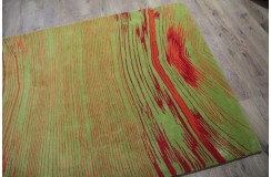 Wełna 100% dywan 160x250cm ręcznie tkany abstrakcyjny INDIE kolorowy