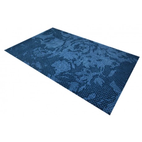 100% wełna nowoczesny dywan abstrakcyjny niebieski gruby 160x240cm indyjski