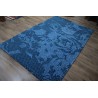 Wełna 100% dywan 160x250cm ręcznie tkany abstrakcyjny INDIE niebieski