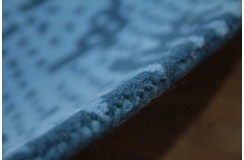 Wełna 100% dywan 160x250cm ręcznie tkany abstrakcyjny INDIE niebieski