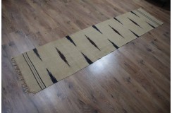 Turkmeński, etniczny wełniany dywan afgański - chodnik 60x270cm