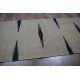100% wełna ręcznie tkany chodnik półantyczny beżowy z wzorami dwustronny kilim 60x270cm afgan etno cienki
