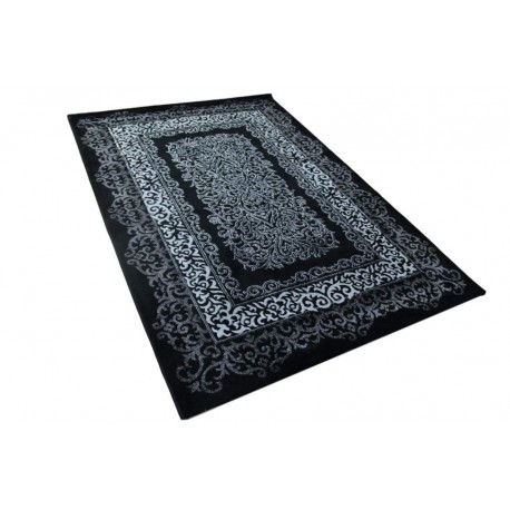 Czarny miękki dywan z połyskiem Lalee Aura 782 black 160x230cm 70%PP 30%akryl 