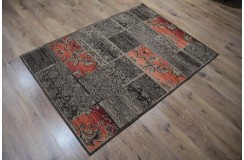 Piękny dywan patchwork Lalee Contempo 139 120x170cm 100%PP-BCF brąz