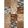 Piękny dywan patchwork Lalee Contempo 139 120x170cm 100%PP-BCF brąz