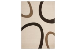 Piękny dywan patchwork Lalee Contempo 139 120x170cm 100%PP-BCF brąz
