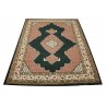 Czarny piękny dywan Tabriz z Indii ok 170x240cm 100% wełna oryginalny ręcznie tkany perski gruby