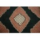 Czarny piękny dywan Tabriz z Indii ok 170x240cm 100% wełna oryginalny ręcznie tkany perski gruby