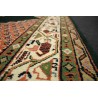 Kwiatowy ręcznie tkany dywan Tabriz z Indii wełniany 170x240cm czarny