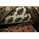 Czarny piękny dywan Tabriz z Indii ok 170x240cm 100% wełna oryginalny ręcznie tkany perski gruby