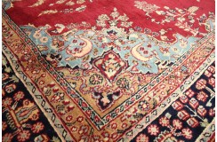 Klasyczny perski dywan Tebriz Sabzewar z Iranu 200x300cm czerwony