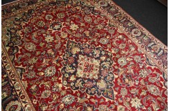 Klasyczny perski dywan Tebriz Sabzewar z Iranu 200x300cm czerwony