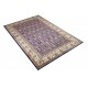 Perski ceny dywan KOM (GHOM) ręczne tkany 200x300cm 100% wełna kwatowy gustowny niebieski