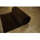 Gładki 100% wełniany dywan Gabbeh Handloom ciemny brązowy 70x300cm bez wzorów