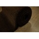 Gładki 100% wełniany dywan Gabbeh Handloom ciemny brązowy 70x300cm bez wzorów