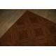 100% wełna brązowy designerski nowoczesny dywan w szlaczki 3D 160x230cm