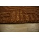 100% wełna brązowy designerski nowoczesny dywan w szlaczki 3D 160x230cm