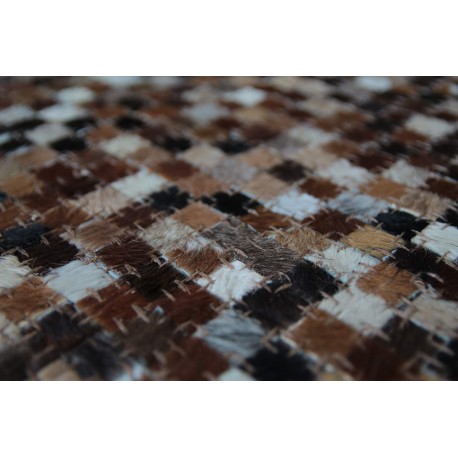 Naturalna skóra bydlęca patchwork dywan PIXEL patchwork 140x200cm różne wzory 