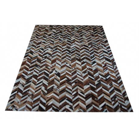 Naturalna skóra bydlęca patchwork dywan PIXEL patchwork 140x200cm różne wzory 
