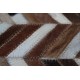 Naturalna skóra bydlęca dywan patchwork 140x200cm różne wzory 