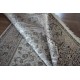 Piękny misternie tkany lśniący perski dywan Ghom beżowy 160x230cm 100% poliester