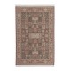 Piękny misternie tkany lśniący perski dywan Ghom beżowy 160x230cm 100% poliester