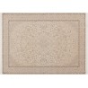 Piękny misternie tkany lśniący perski dywan Ghom beżowy 160x230cm 100% poliester