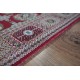 Piękny misternie tkany lśniący perski dywan Ghom czerwony 160x230cm 100% poliester vintage