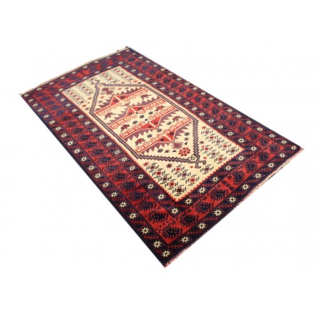 Dywan rękodzieło Beludżów 100% wełna ok 120x180cm oryginalny z Iranu tradycyjny perskie motywy