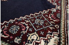 Herati ręcznie tkany dywan Bidjar z Indii wełniany chodnik granatowy