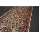 Gęsto tkany kwiatowy piękny dywan Saruk z Iranu 75x425cm 100% wełna oryginalny perski chodnik