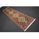 Gęsto tkany kwiatowy piękny dywan Senneh z Iranu 70x300cm 100% wełna oryginalny perski chodnik