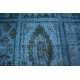 Dywan ręczne tkany perski Tabriz Colored Vintage niebieski ok 230x320cm RELOADED Retro