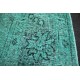 Dywan ręczne tkany perski Tabriz Colored Vintage turkusowy ok 250x335cm RELOADED Retro