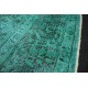 Dywan ręczne tkany perski Tabriz Colored Vintage turkusowy ok 250x335cm RELOADED Retro