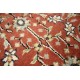 Ceglasto-czerwony piękny dywan z kwiatami ok 80x300cm 100% wełna Indo-Saruk