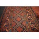 Oryginalny 100% wełniany dywan Afgan Kargahi Buchara 170x230cm ręcznie gęsto tkany