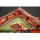 Oryginalny 100% wełniany dywan Afgan Kargahi Modern 160x210cm ręcznie gęsto tkany