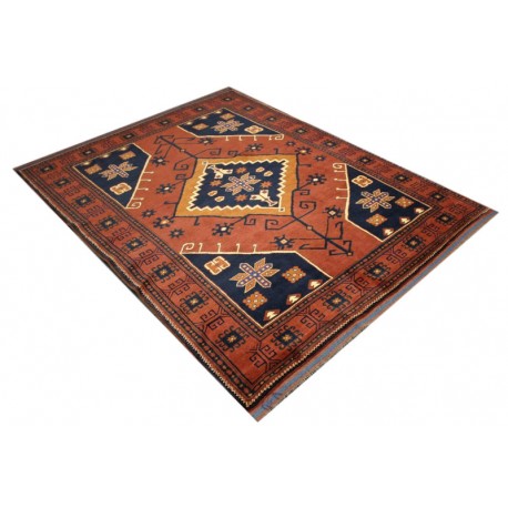 Oryginalny 100% wełniany dywan Afgan Kargahi Modern 170x200cm ręcznie gęsto tkany