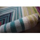 Kolorowy nowoczesny dywan SCION GROOVE 25705 140x200cm 100% wełniany gruby fuksja, niebieski wart 2100zł